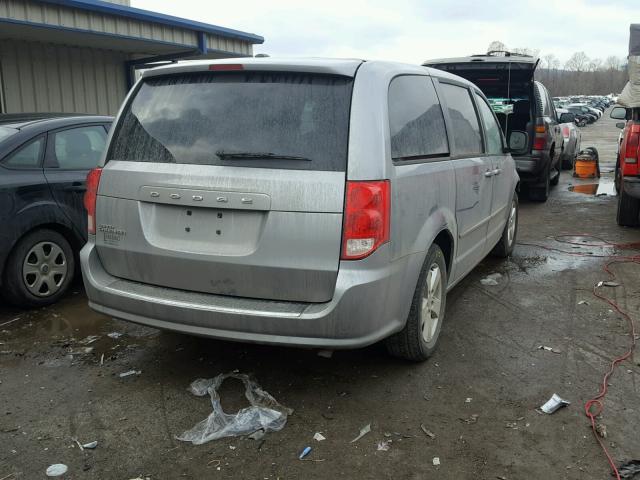 2C4RDGBG7DR765975 - 2013 DODGE GRAND CARA GRAY photo 4