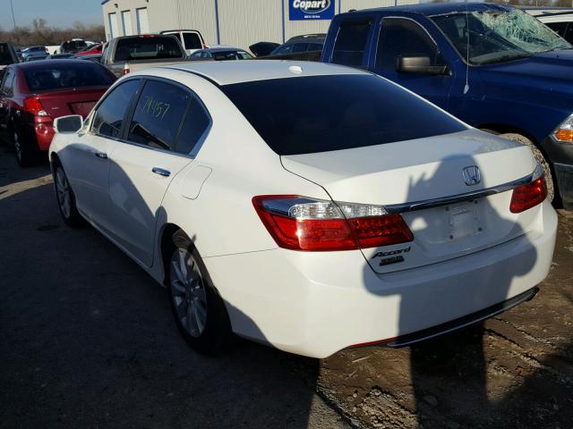 1HGCR2F86DA036515 - 2013 HONDA ACCORD EXL WHITE photo 3