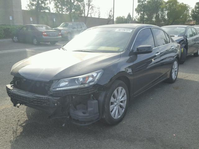 1HGCR2F70EA058602 - 2014 HONDA ACCORD EX BLACK photo 2