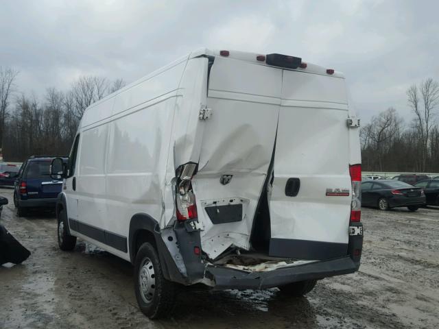 3C6TRVDG4EE127444 - 2014 RAM PROMASTER WHITE photo 3