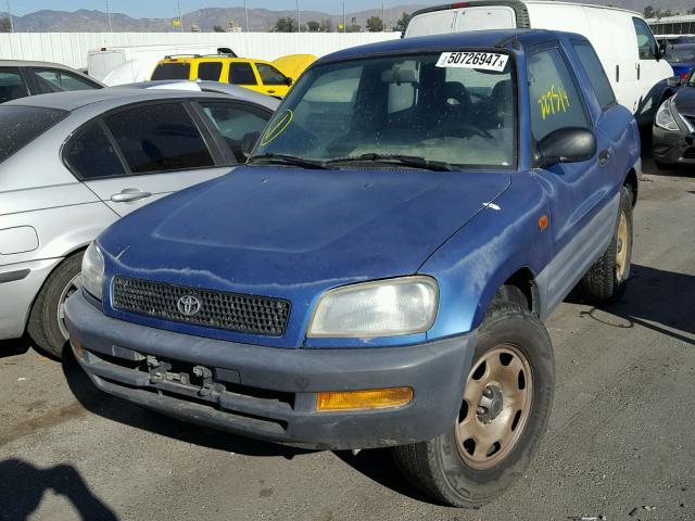 JT3XP10V4T0001026 - 1996 TOYOTA RAV4 BLUE photo 2