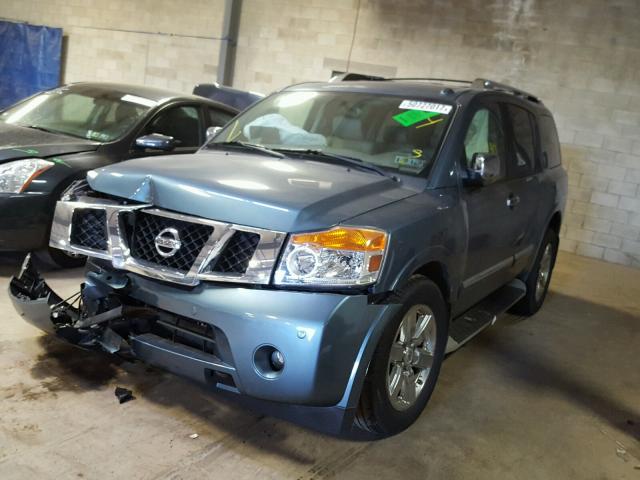 5N1AA0NC9BN619539 - 2011 NISSAN ARMADA SV GRAY photo 2