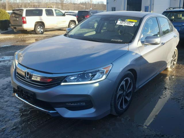 1HGCR2F93HA245743 - 2017 HONDA ACCORD EXL GRAY photo 2