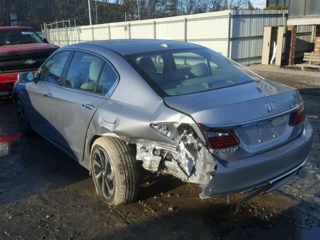 1HGCR2F93HA245743 - 2017 HONDA ACCORD EXL GRAY photo 3