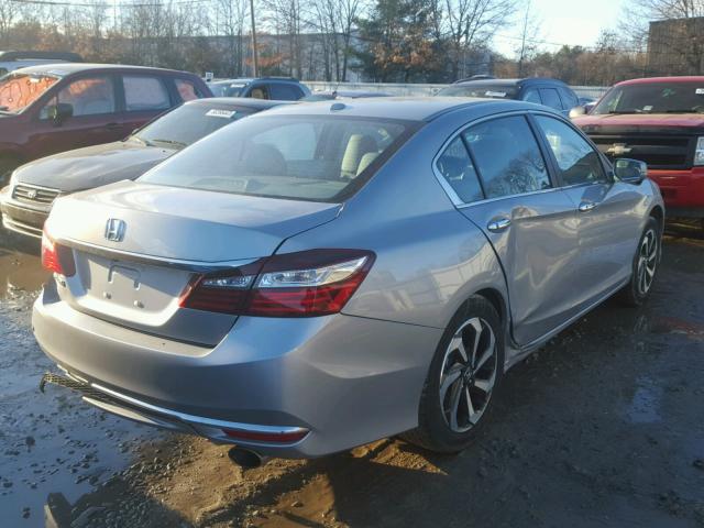 1HGCR2F93HA245743 - 2017 HONDA ACCORD EXL GRAY photo 4