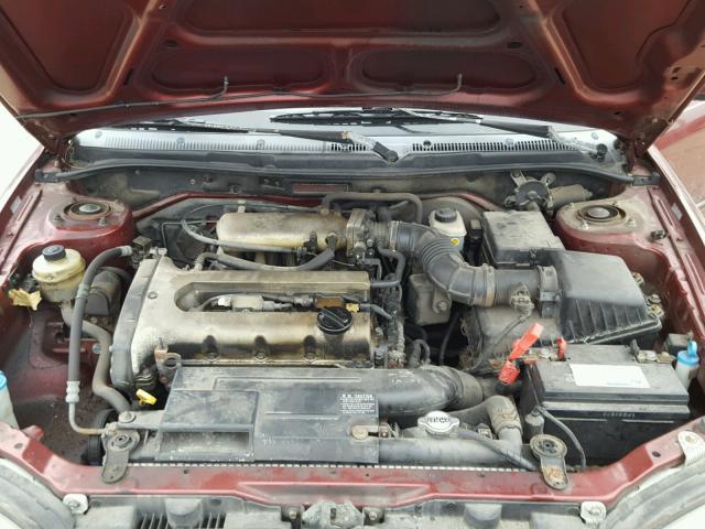 KNAFB121235225539 - 2003 KIA SPECTRA BA BURGUNDY photo 7