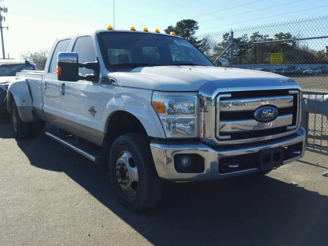 1FT8W3DT7BEA50911 - 2011 FORD F350 SUPER WHITE photo 1