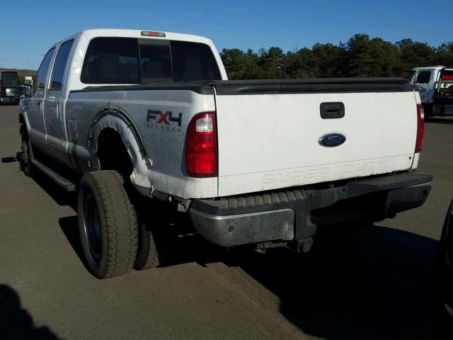 1FT8W3DT7BEA50911 - 2011 FORD F350 SUPER WHITE photo 3