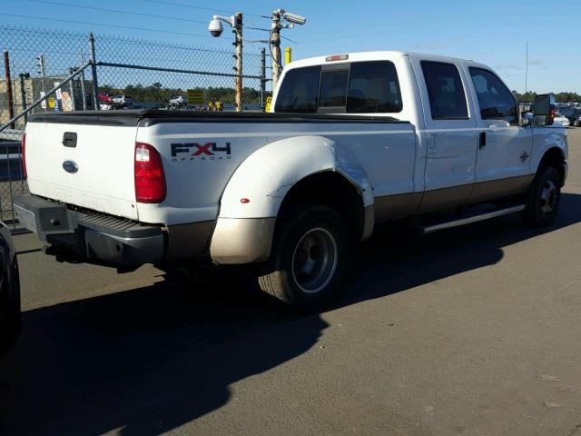 1FT8W3DT7BEA50911 - 2011 FORD F350 SUPER WHITE photo 4