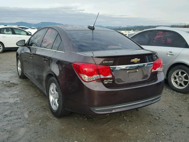 1G1PC5SB5F7277768 - 2015 CHEVROLET CRUZE LT MAROON photo 3