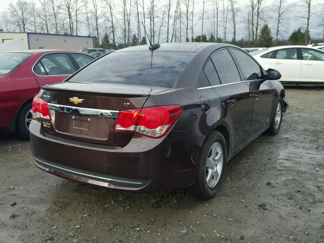 1G1PC5SB5F7277768 - 2015 CHEVROLET CRUZE LT MAROON photo 4