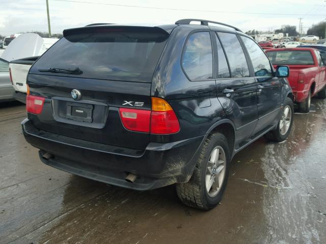 5UXFA53533LW26557 - 2003 BMW X5 3.0I BLACK photo 4