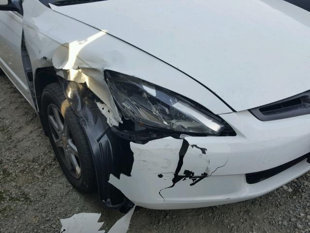 1HGCM56884A035477 - 2004 HONDA ACCORD EX WHITE photo 9