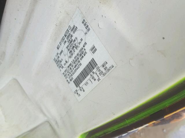 1FTYR10U35PA42730 - 2005 FORD RANGER GREEN photo 10