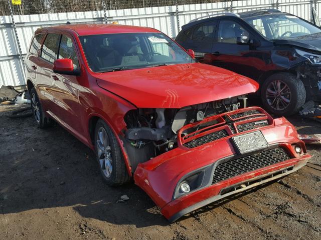 1C4RDHAG5EC345052 - 2014 DODGE DURANGO SX RED photo 1