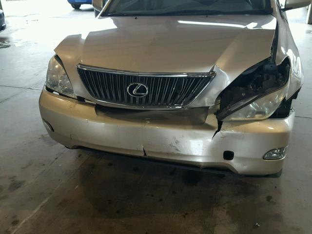 2T2GA31U26C052304 - 2006 LEXUS RX 330 GOLD photo 9