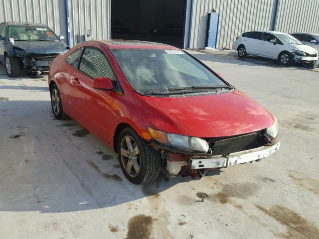 2HGFG12827H575867 - 2007 HONDA CIVIC EX RED photo 1