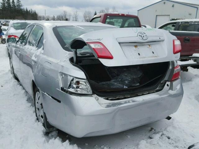 4T1BE46K98U239377 - 2008 TOYOTA CAMRY CE SILVER photo 3