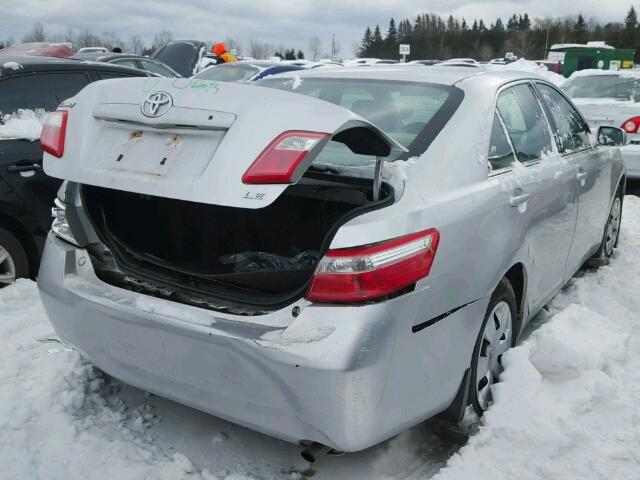 4T1BE46K98U239377 - 2008 TOYOTA CAMRY CE SILVER photo 4