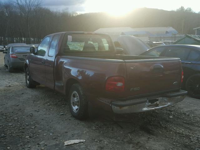 2FTZX0723XCA92167 - 1999 FORD F150 BURGUNDY photo 3