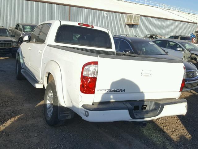 5TBET38196S562411 - 2006 TOYOTA TUNDRA DOU WHITE photo 3