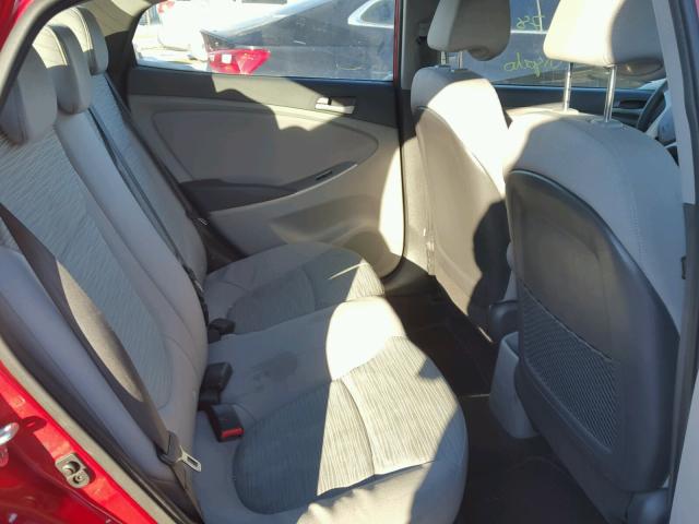 KMHCT4AE4FU883507 - 2015 HYUNDAI ACCENT GLS RED photo 6