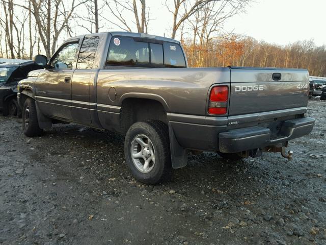 3B7HF13Z61G809842 - 2001 DODGE RAM 1500 GRAY photo 3