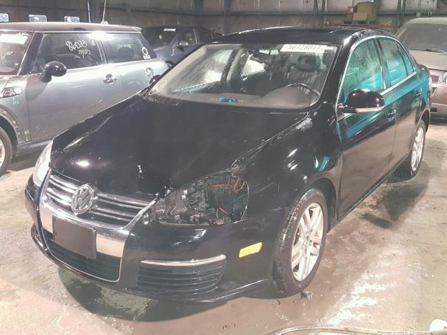 3VWDF71K65M606364 - 2005 VOLKSWAGEN NEW JETTA BLACK photo 2