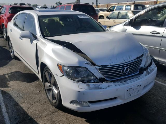 JTHGL46F075006563 - 2007 LEXUS LS 460L WHITE photo 1