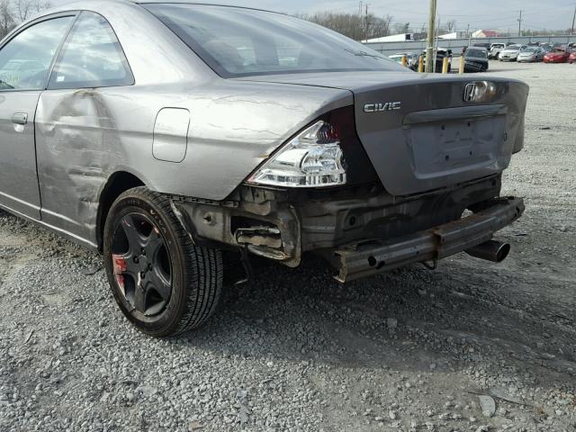 1HGEM22974L071297 - 2004 HONDA CIVIC EX 灰色 照片 9