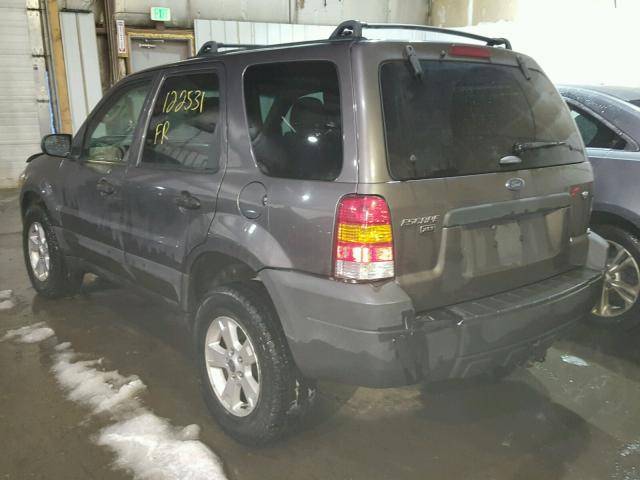 1FMYU93145KC92923 - 2005 FORD ESCAPE XLT GRAY photo 3