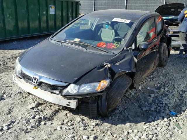 2HGFA1F5XAH330680 - 2010 HONDA CIVIC LX BLACK photo 2