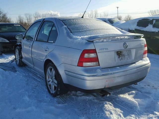 3VWSE69M44M079319 - 2004 VOLKSWAGEN JETTA GLS SILVER photo 3