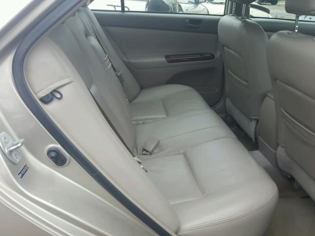 4T1BE32K34U310230 - 2004 TOYOTA CAMRY LE ოქროსფერი ფოტო 6