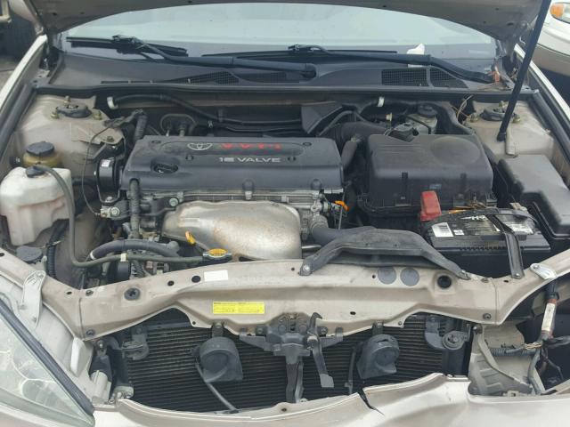 4T1BE32K34U310230 - 2004 TOYOTA CAMRY LE ოქროსფერი ფოტო 7
