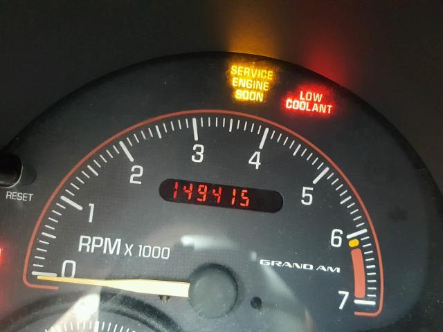 1G2NF52T41M516689 - 2001 PONTIAC GRAND AM S MAROON photo 8