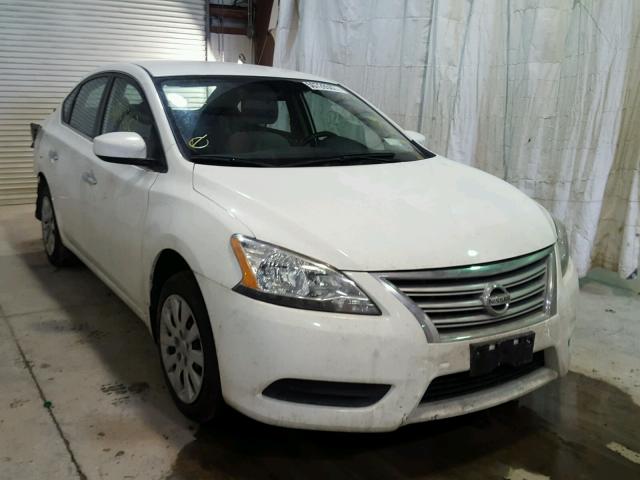 3N1AB7AP7FY350956 - 2015 NISSAN SENTRA S WHITE photo 1