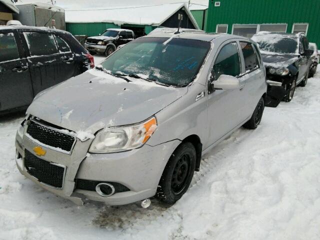 3G1TC6DG5BL147587 - 2011 CHEVROLET AVEO LT SILVER photo 2