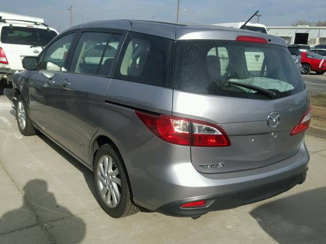 JM1CW2BL1C0121512 - 2012 MAZDA 5 GRAY photo 3