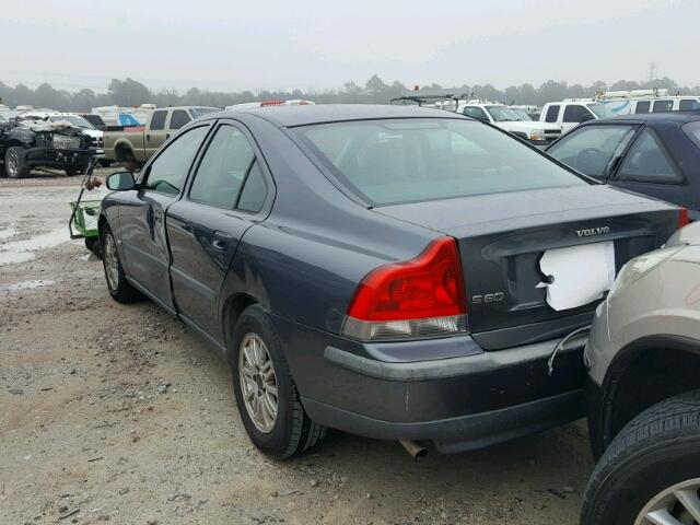 YV1RS61T242417332 - 2004 VOLVO S60 GRAY photo 3