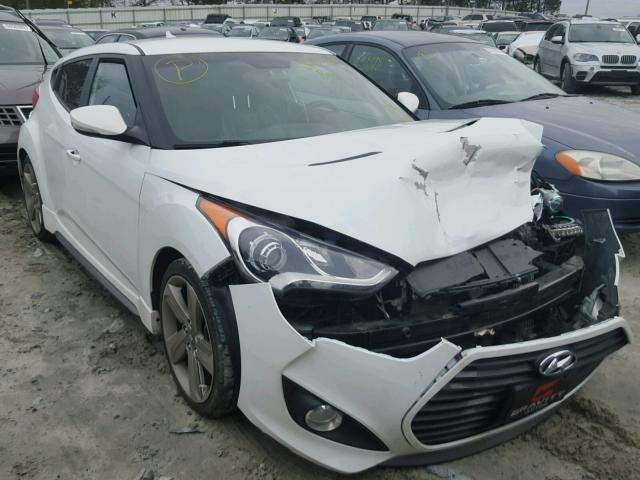 KMHTC6AE5EU182582 - 2014 HYUNDAI VELOSTER T WHITE photo 1