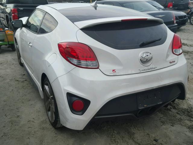 KMHTC6AE5EU182582 - 2014 HYUNDAI VELOSTER T WHITE photo 3