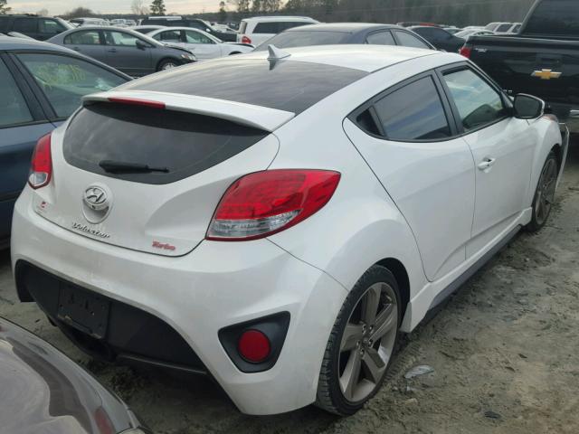 KMHTC6AE5EU182582 - 2014 HYUNDAI VELOSTER T WHITE photo 4