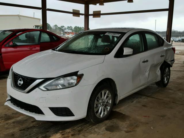 3N1AB7AP3GY277196 - 2016 NISSAN SENTRA S WHITE photo 2