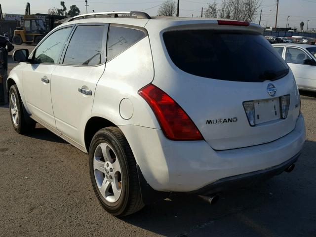 JN8AZ08T53W112002 - 2003 NISSAN MURANO SL WHITE photo 3