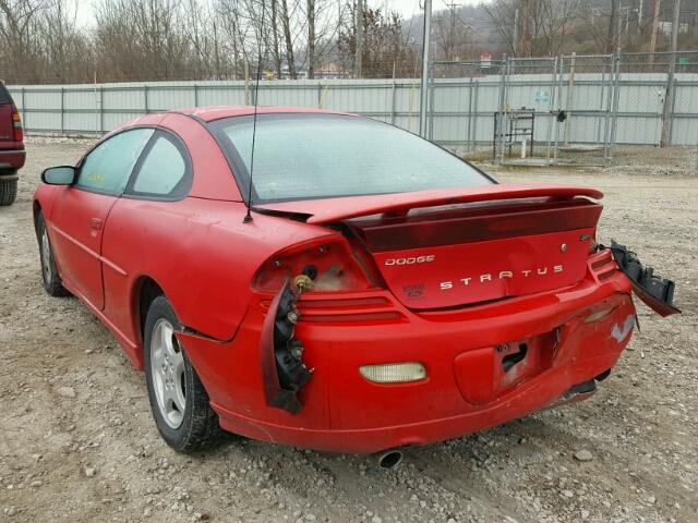 4B3AG42G42E118057 - 2002 DODGE STRATUS SE RED photo 3