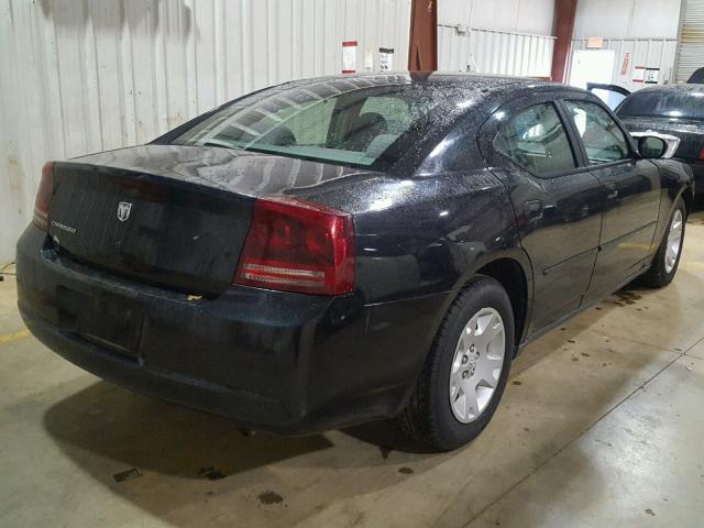 2B3KA43R47H778932 - 2007 DODGE CHARGER SE BLACK photo 4