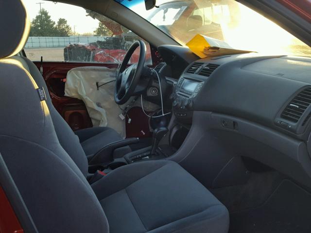 1HGCM66457A067133 - 2007 HONDA ACCORD SE RED photo 5