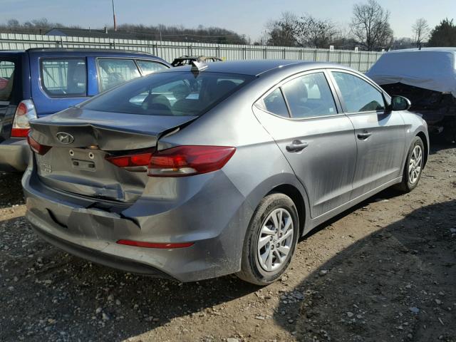 KMHD74LF0HU090044 - 2017 HYUNDAI ELANTRA SE GRAY photo 4