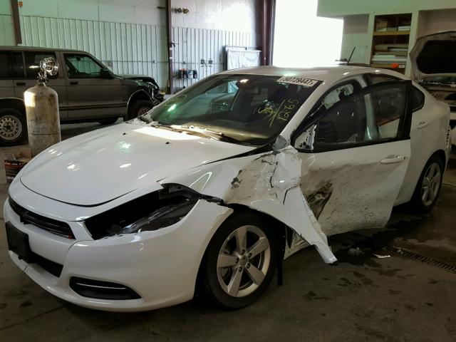 1C3CDFBB4GD661265 - 2016 DODGE DART SXT WHITE photo 2